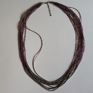 Purple Beaded Necklace..